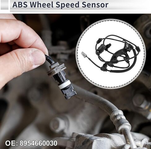 مستشعر سرعة العجلات الخلفية اليسرى ABS لسيارة Toyota Land Cruiser 1998-2007 مستشعر ABS مستشعر نظام الكبح المضاد للقفل رقم 8954660030 1 قطعة in Saudi Arabia