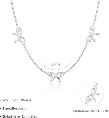 MBW Bow Necklaces for Women Trendy, Dainty Layered 14K Gold Plated Cute Bow Pearl Heart Pendant Choker Necklace Stack Love Choker Waterproof Fashion Jewelry Set Gift for Women Mom in Saudi Arabia