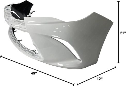 BUMPERS THAT DELIVER - Painted 040 Super White, Front Bumper Cover Fascia Compatible with 2015 2016 2017 Toyota Camry 15 16 17, TO1000409 in Saudi Arabia