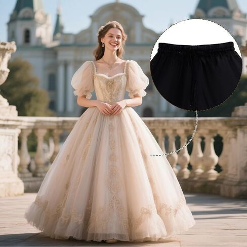 baotongle Women's 4-Hoop Petticoat Crinline Underskirt Petticoat Skirt for Women Under Dress for Wedding Ball Gown Tulle Slips Skirt(US, Numeric, 35, Regular, Long, White) in Kuwait