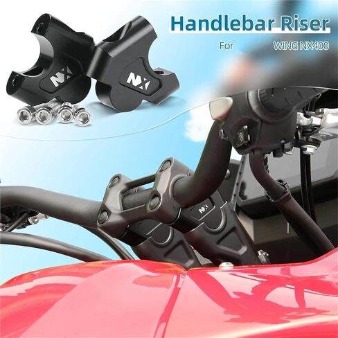 1 Pair Handlebar Riser For NX400 NX 400 500 NX500 Lift Handle Booster Accessories Handlebar Riser Extension Adapter(Black) in Saudi Arabia