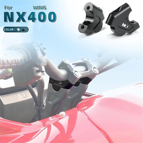 1 Pair Handlebar Riser For NX400 NX 400 500 NX500 Lift Handle Booster Accessories Handlebar Riser Extension Adapter(Black) in Saudi Arabia