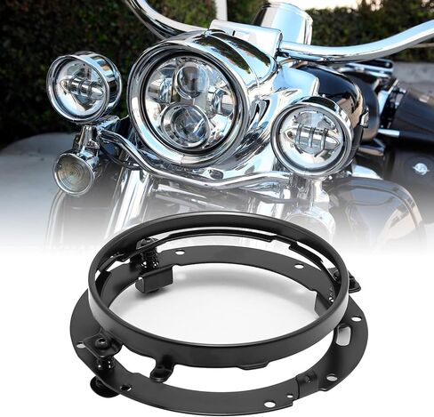 Anxingo 7inch Round Headlight Ring Mounting Bracket Replacement for Wrangler for Harley Davidson Headlight Mount in Saudi Arabia