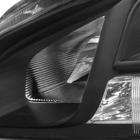 AKKON - For Maxima Halogen Type Black Bezel Projector Headlights Front Lamps Left + Right Side Replacement Set in Saudi Arabia