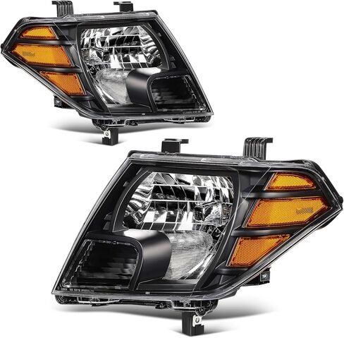 SCITOO Headlight Assembly Fit 2009-2019 For Nissan Frontier Pair Headlamps Black Housing 26060-ZL40A(Bulbs Not Included) in Saudi Arabia