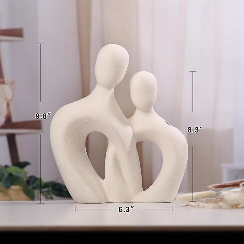 White Ceramic Vase,Rustic Vase Decor, Decorative Modern Flower Vase for Home Decor Farmhouse, Table, Shelf, Office,Centerpieces, Entryway, Pampas Grass in Saudi Arabia