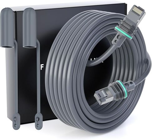 Standard Starlink Gen 3 Cable, 16.4FT/5M Satellite Replacement Standard V3 Cable for Starlink Rectangular Satellite Gen 3 Starlink Cable Extension Starlink Accessories Waterproof - Gray in Saudi Arabia