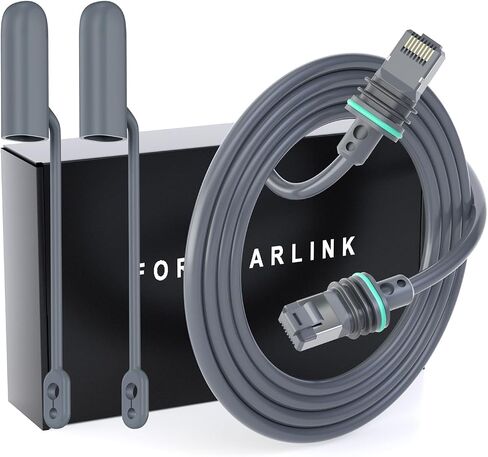 Standard Starlink Gen 3 Cable, 16.4FT/5M Satellite Replacement Standard V3 Cable for Starlink Rectangular Satellite Gen 3 Starlink Cable Extension Starlink Accessories Waterproof - Gray in Saudi Arabia
