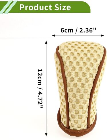 Universal Gear Shift Knob Cover Stick Shifting Handle Protector Manual Fabric 1 Pc Anti-Slip Dark Brown in Kuwait
