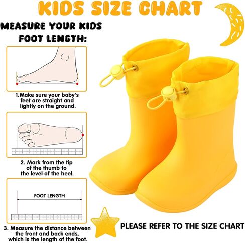 Toddler Rain Boots for Boys Girls Kids Lightweight Waterproof Unisex-Child Boots for Outdoor in Saudi Arabia