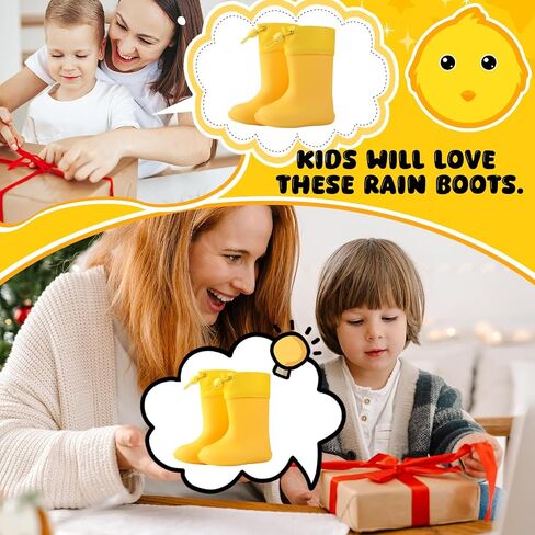 Toddler Rain Boots for Boys Girls Kids Lightweight Waterproof Unisex-Child Boots for Outdoor in Saudi Arabia