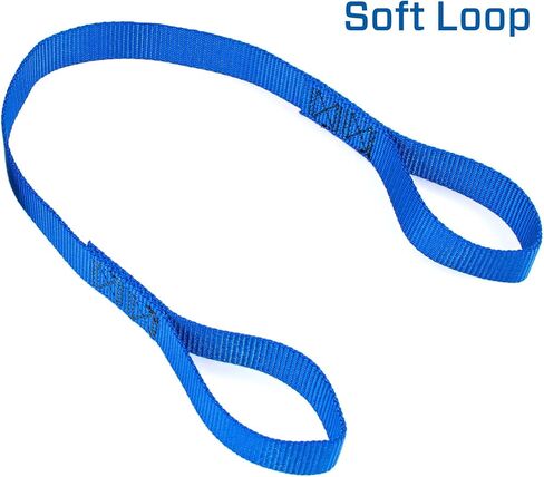 1" x 6' ATV & Motorcycle Ratchet Strap Utility Pack - 4 Tie-Down S-Hook Straps, Soft Loops, Strap Bands & Duffle Bag - 2,800 lb. Break Strength - Black in Saudi Arabia