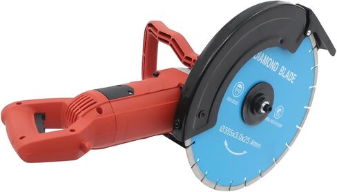 Gas Powered Concrete Saw 12inch 6.8HP 106.8CC 2 Stroke Concrete Cut Off Saw Gas Masonry Demolition Cutter Gasoline Cutting Saws 4inch Cutting Depth for Brick, Wood, Stone, Granite in Kuwait