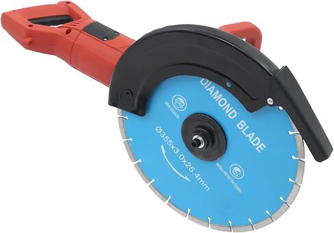Gas Powered Concrete Saw 12inch 6.8HP 106.8CC 2 Stroke Concrete Cut Off Saw Gas Masonry Demolition Cutter Gasoline Cutting Saws 4inch Cutting Depth for Brick, Wood, Stone, Granite in Kuwait
