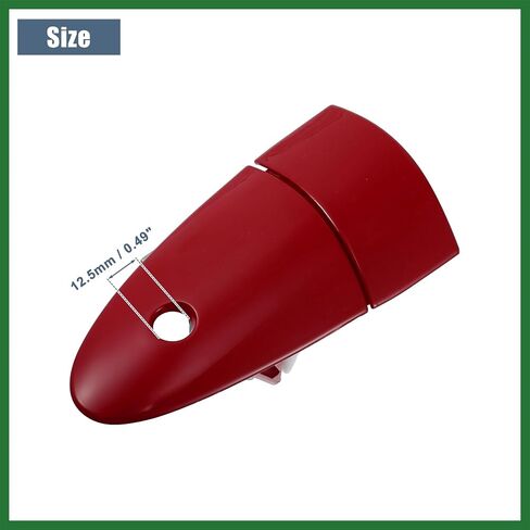 Motoforti Front Left Car Exterior Door Handle Red Fit for Honda CRZ CR-Z 2011-2015 No.72181SZT003ZE - Pack of 1 Long-Lasting in Saudi Arabia