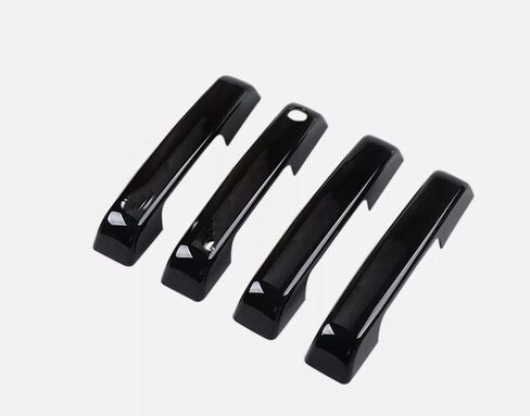 Gloss Black 4 Door Handle Cover Compatible with 2021-2023 Ford F-150 Without Smart Keyhole & w/o Passenge Keyhole in Saudi Arabia