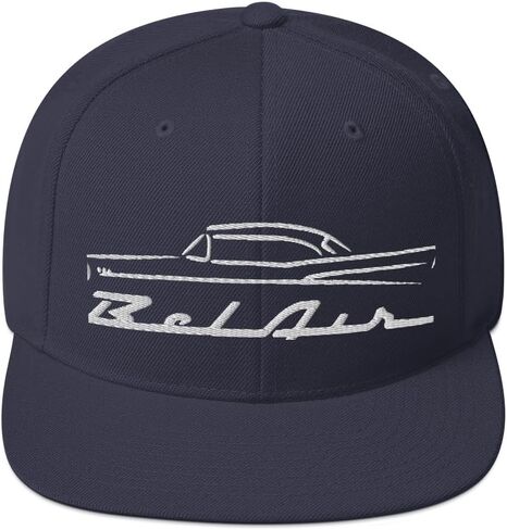 1957 تشيفي 57 بيلير بيل إير الخطوط العريضة العتيقة جامع سيارة Snapback قبعة مطرزة المفاجئة قابل للتعديل in Kuwait