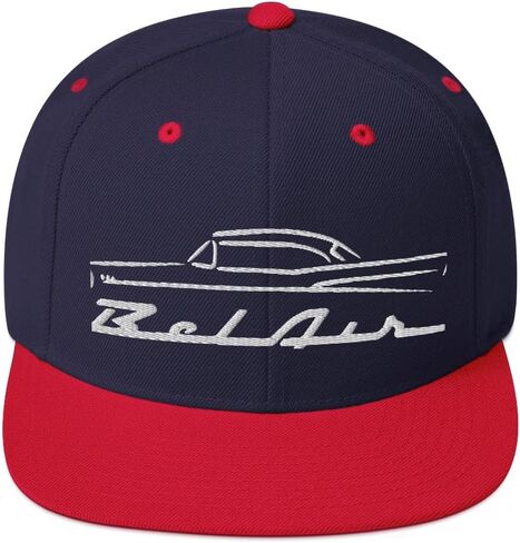 1957 تشيفي 57 بيلير بيل إير الخطوط العريضة العتيقة جامع سيارة Snapback قبعة مطرزة المفاجئة قابل للتعديل in Kuwait