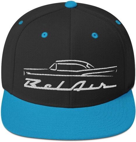 1957 تشيفي 57 بيلير بيل إير الخطوط العريضة العتيقة جامع سيارة Snapback قبعة مطرزة المفاجئة قابل للتعديل in Kuwait