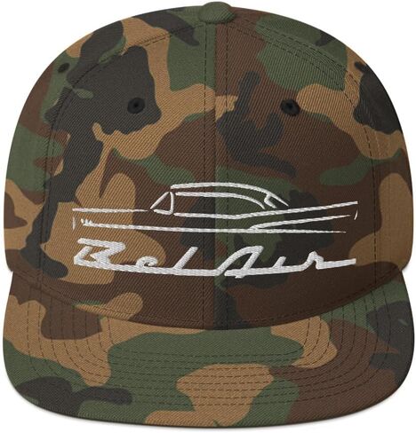 1957 تشيفي 57 بيلير بيل إير الخطوط العريضة العتيقة جامع سيارة Snapback قبعة مطرزة المفاجئة قابل للتعديل in Kuwait