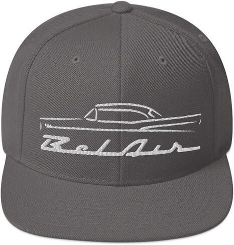 1957 تشيفي 57 بيلير بيل إير الخطوط العريضة العتيقة جامع سيارة Snapback قبعة مطرزة المفاجئة قابل للتعديل in Kuwait