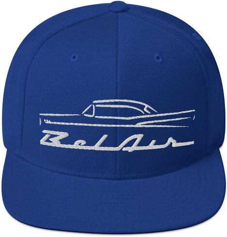 1957 تشيفي 57 بيلير بيل إير الخطوط العريضة العتيقة جامع سيارة Snapback قبعة مطرزة المفاجئة قابل للتعديل in Kuwait