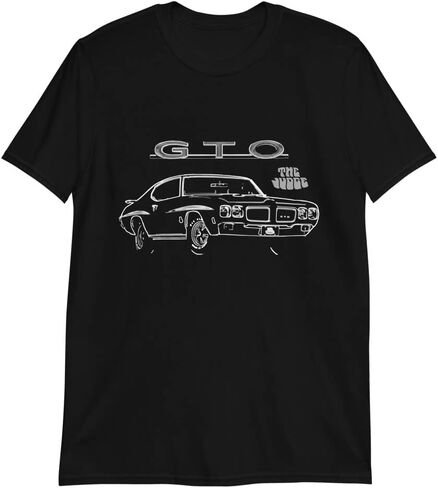 1970 GTO Judge RA IV Muscle Car Collector Cars Owner Short-Sleeve T-Shirt Black in Saudi Arabia