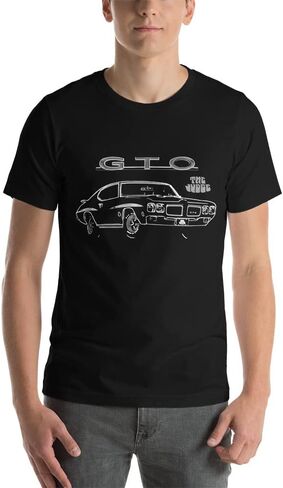1970 GTO Judge RA IV Muscle Car Collector Cars Owner Short-Sleeve T-Shirt Black in Saudi Arabia
