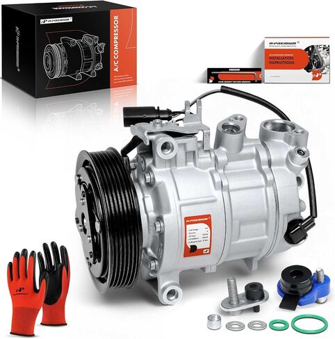 A-Premium Air Conditioner AC Compressor with Clutch Compatible with Q7 3.0L 2017-2019, A6 Quattro 3.0L 2016-2018, A7 Quattro 3.0L 2016-2018 in Saudi Arabia