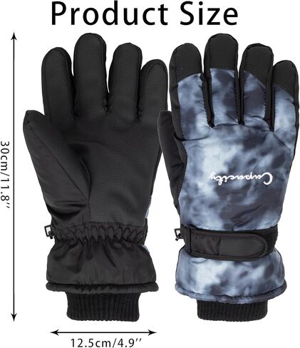 Men's Winter Ski Gloves -Windproof Anti-Slip with Fleece Lined Snowboard Gloves for Driving, Cycling, Outdoor Work in Kuwait