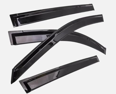 Generic Smoke Window Sun Vent Visor Rain Guards Deflectors for Kia Soul 2014-2019, black in Saudi Arabia