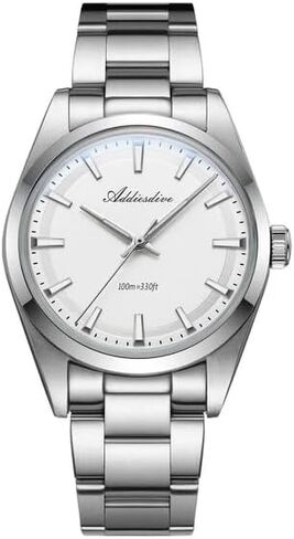 Addiesdive 36mm VH31 Quartz Watch - AD2066 Bubble Mirror AR Coating 316L Stainless Steel 100m Waterproof BGW9 Luminous Watches for Men in Saudi Arabia