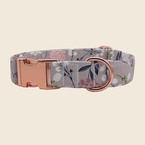 Girl Dog Collar, Floral Dog Collar, Pink Dog Collar, Girl Dog Collars, Floral Dog Collars, Pink Dog Collars with Matching Leash and Flower (L) in Saudi Arabia