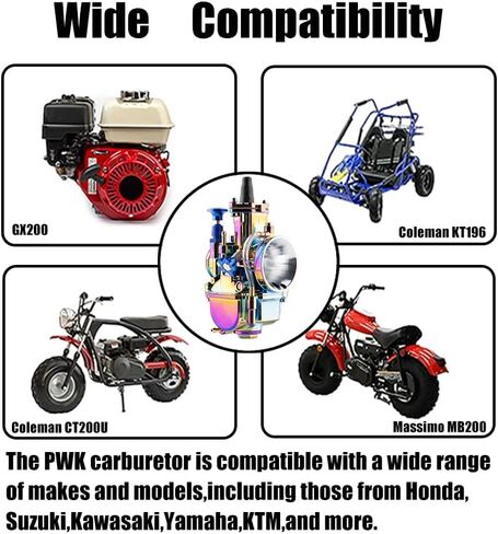 PWK 26mm Carburetor High Performance Racing Carburetor for 75cc to 125cc Yamaha ATV Quad Go Kart Dirt Bike Scooter Motocross with Power Jet in Saudi Arabia