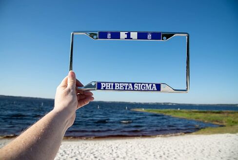 إكسسوارات السيارات Desert Cactus Phi Beta Sigma من Sigmas إطار لوحة ترخيص معدني وحامل بطاقات للمركبة الأمامية أو الخلفية (إطار #1) in Saudi Arabia