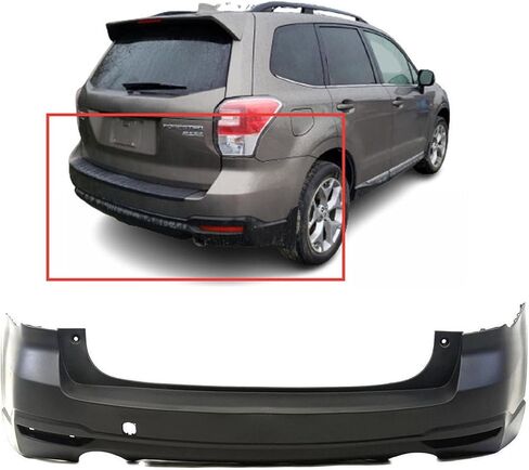 FitParts متوافق مع غطاء المصد الخلفي 2014 2015 2016 2017 2018 Subaru Forester 2.0XT 2.5i Limited Touring XT Sport 14 15 16 17 18. جديد، مُجهز وجاهز للطلاء. in Saudi Arabia