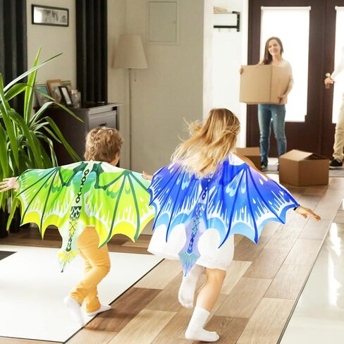 Dragon Wings Costume for Kids Dinosaur-Masks as Party Favors Toddler Dress-Up Clothes Dramatic Play Birthday Gifts in Saudi Arabia