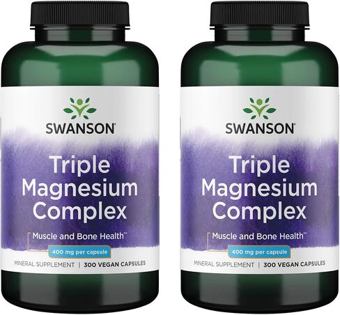 Swanson Premium Brand Triple Magnesium Complex 400 Milligrams 30 Capsules in Kuwait