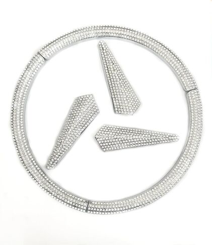 شعار السيارة الأمامي شعار بلينغ اكسسوارات صالح لمرسيدس بنز A B C E Class GLA GLB CLA GLK CLS 2018 2019 2020 2021 حجر الراين in Kuwait