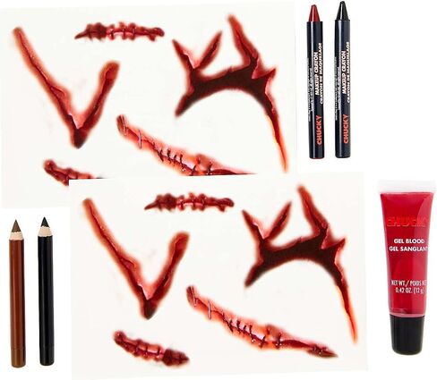 Spirit Halloween Chucky Makeup Kit, Officially Licensed Multicolor in Saudi Arabia