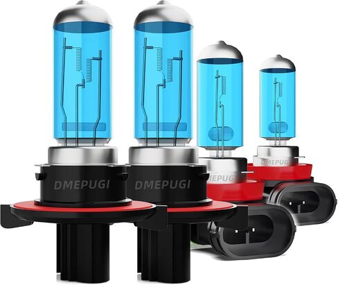 Compatible With Nissan NV200 2013-2021 Halogen Headlight Bulbs, 9008/H13 halogen High and Low Beam Halogen Head light Bulb Combo, 6000K White Light,Pack of 2 in Saudi Arabia