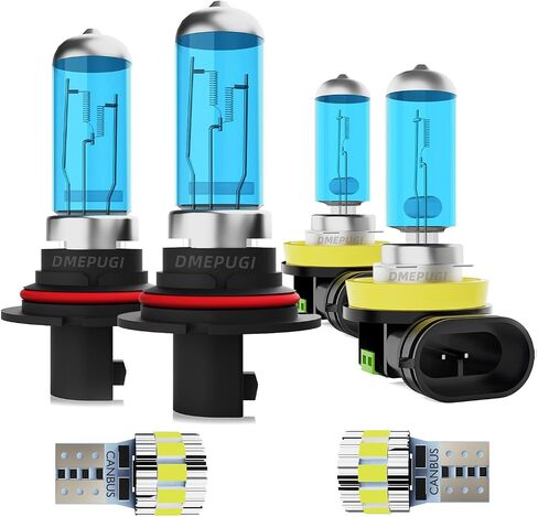 Compatible With Nissan NV200 2013-2021 Halogen Headlight Bulbs, 9008/H13 halogen High and Low Beam Halogen Head light Bulb Combo, 6000K White Light,Pack of 2 in Saudi Arabia