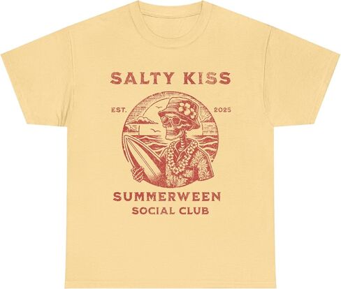 Unisex T-Shirt, Summerween Skeleton, Halloween Men's Shirt in Saudi Arabia