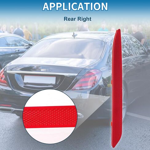 Bumper Reflector No.2228200874 Rear Right Bumper Reflector Side Marker for Mercedes-Benz GLE350 Strong ABS Red in Saudi Arabia