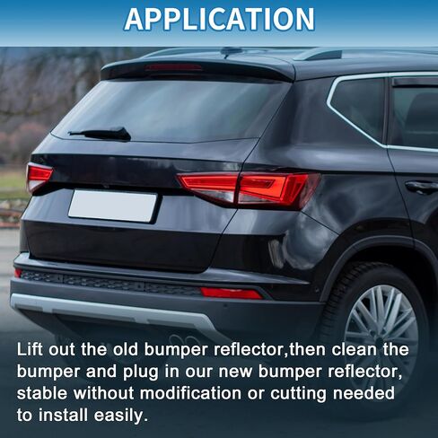 Bumper Reflector No.2228200874 Rear Right Bumper Reflector Side Marker for Mercedes-Benz GLE350 Strong ABS Red in Saudi Arabia
