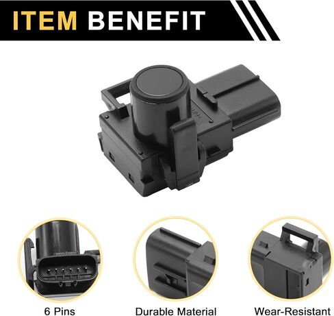 2 Pcs Bumper Backup Parking Sensor for Toyota Tundra 2007-2013 Reverse Parking Assist Sensor No.8934133180C0/8934133180C0/5S9357 Black in Saudi Arabia
