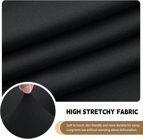 Vapor Fitness Stretch Curved Back Dining Chair Covers with Armrests - Elastic Office Chair Slipcovers, Swivel Armchair Cover Protector for Vanity Living Room Bedroom(Light Brown,1 Pack) in Kuwait