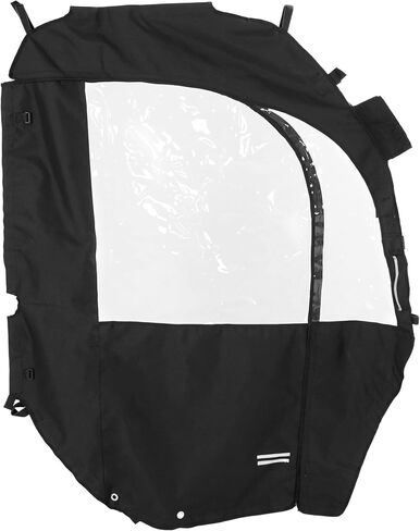 أبواب حاوية الكابينة الناعمة UTV مع نافذة خلفية متوافقة مع موديلات 2008-2021 Kubota RTV 400/450/500/520 ملحقات النوافذ الشفافة للباب الأسود الناعم in Kuwait