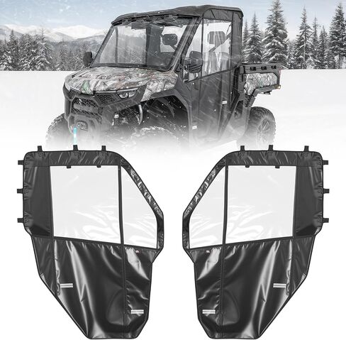 أبواب كاملة ناعمة من KEMIMOTO، حاوية كابينة UTV مقاومة للماء متوافقة مع CFMOTO UFORCE U10 Pro 2025، ترقية لوحة الزجاج الأمامي بسحاب كامل وملحقات بابين in Saudi Arabia
