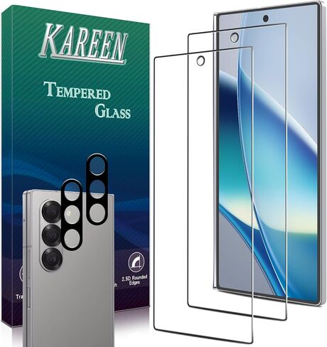 KAREEN 2+2 Pack Privacy Screen Protector for Samsung Galaxy Z Fold 6 + Camera Lens Protectors, Anti Spy Private Tempered Glass Film, Anti Scratch, Bubble Free in Saudi Arabia
